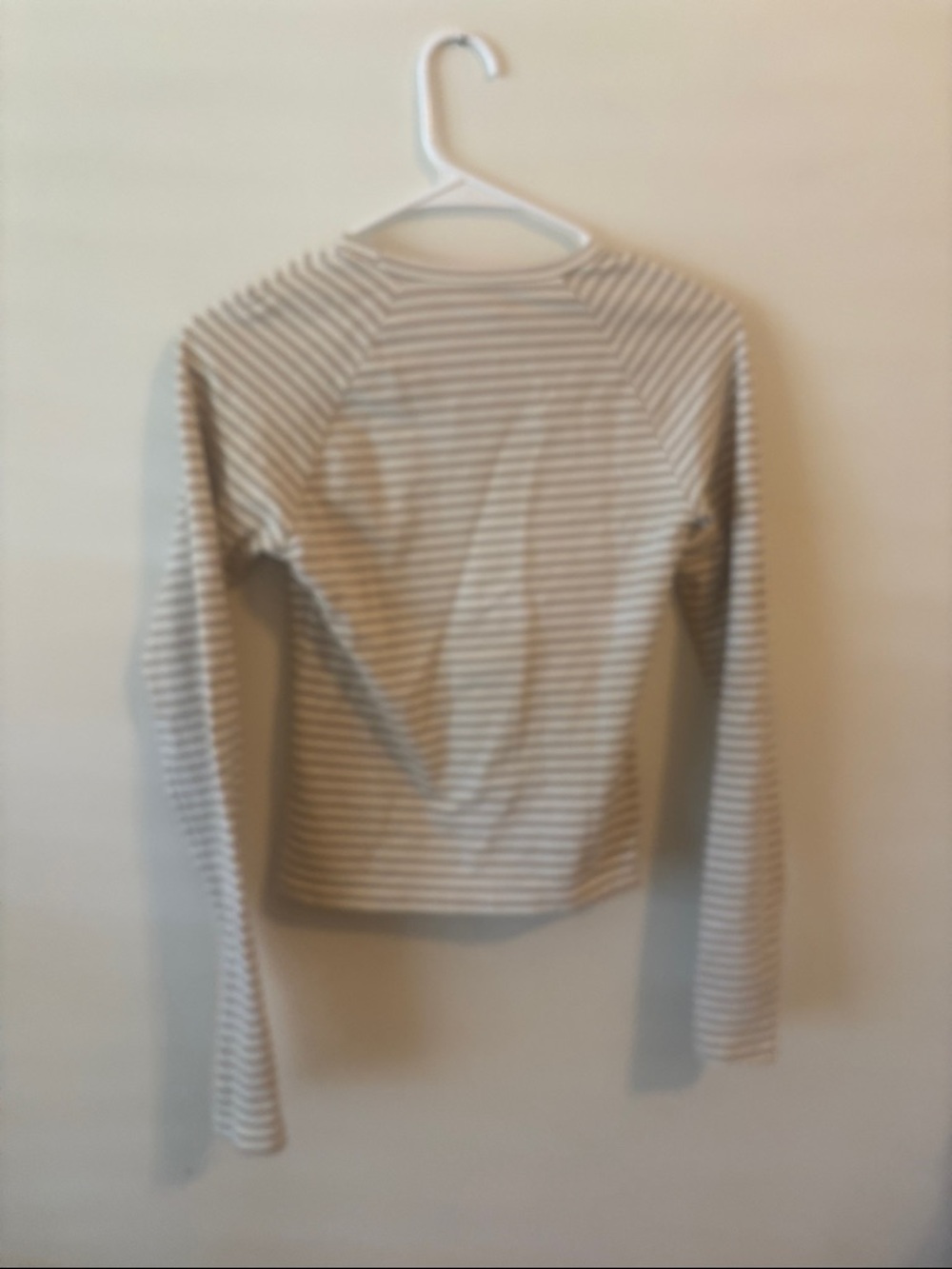 Edikted Striped Long Sleeve Cozy Top - Cream & White - Picture 4 of 5